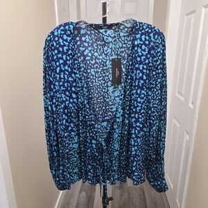 Nwt Vero Moda Plus Size Patterned Top
